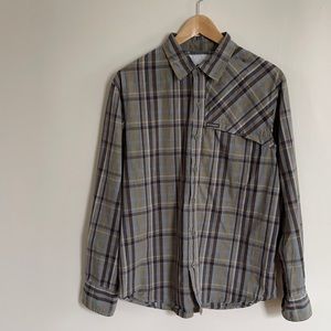 Columbia plaid Button Down Men’s Small